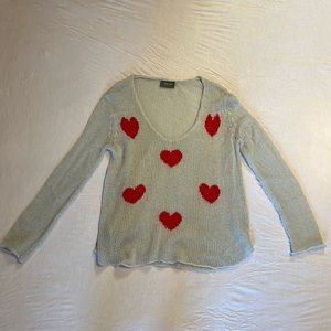 Wooden Ships Lightweight Besotted Shirt Tail V Sweater